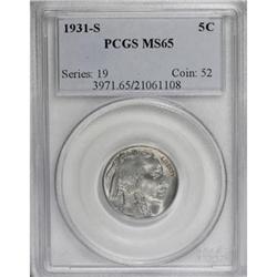 1931-S 5C MS65 PCGS