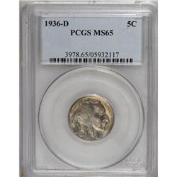 1936-D 5C MS65 PCGS