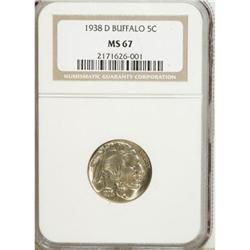 1938-D 5C MS67 NGC