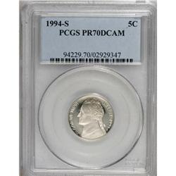 1994-S 5C Deep Cameo PR70 PCGS