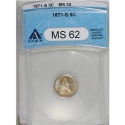 1871-S H10C MS62 ANACS