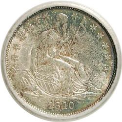 1840 10C No Drapery AU58 ICG