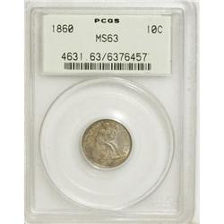 1860 10C MS63 PCGS
