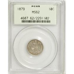 1879 10C MS62 PCGS