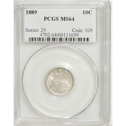 1889 10C MS64 PCGS