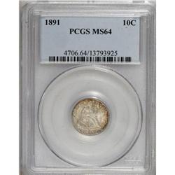1891 10C MS64 PCGS