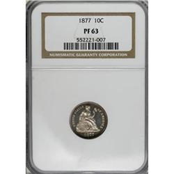 1877 10C PR63 NGC