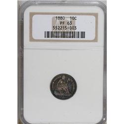 1880 10C PR63 NGC