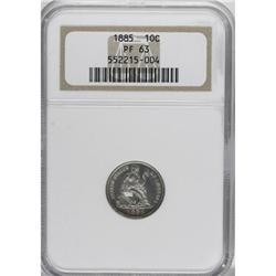 1885 10C PR63 NGC