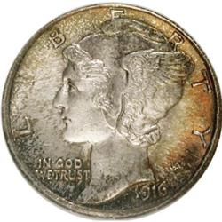 1916 10C Full Bands MS65 NGC