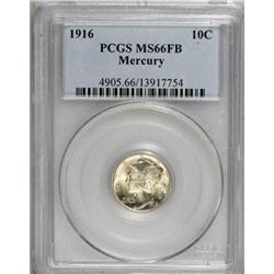 1916 10C Full Bands MS66 PCGS