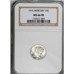 1916 10C Full Bands MS66 NGC