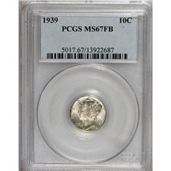 1939 10C Full Bands MS67 PCGS