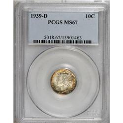 1939-D 10C MS67 PCGS