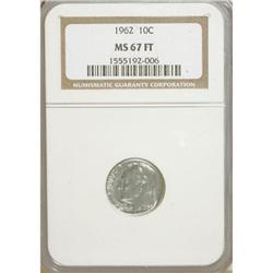 1962 10C Full Bands MS67 NGC