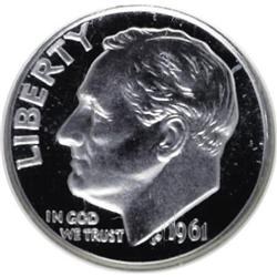 1961 10C Deep Cameo PR69 NGC