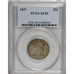 1837 25C XF45 PCGS