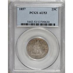 1857 25C AU53 PCGS