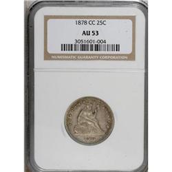 1878-CC 25C AU53 NGC