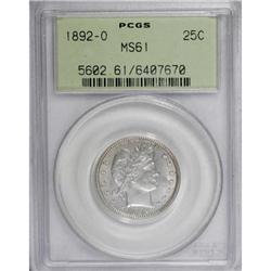 1892-O 25C MS61 PCGS