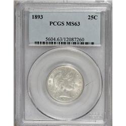 1893 25C MS63 PCGS