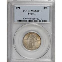 1917 25C Type One Full Head MS63 PCGS