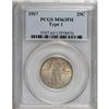 Image 1 : 1917 25C Type One Full Head MS63 PCGS