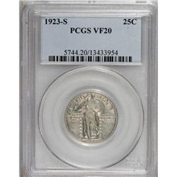 1923-S 25C VF20 PCGS