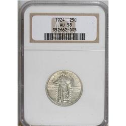 1924 25C AU58 NGC