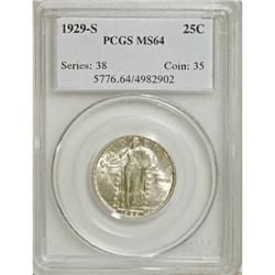 1929-S 25C MS64 PCGS