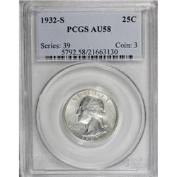 1932-S 25C AU58 PCGS