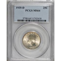 1935-D 25C MS64 PCGS