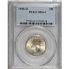 Image 1 : 1935-D 25C MS64 PCGS