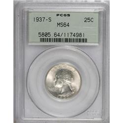 1937-S 25C MS64 PCGS