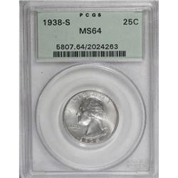 1938-S 25C MS64 PCGS