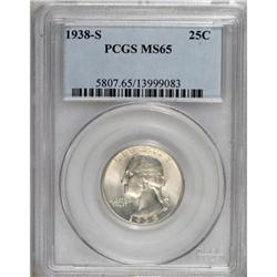 1938-S 25C MS65 PCGS