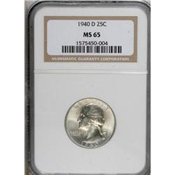 1940-D 25C MS65 NGC