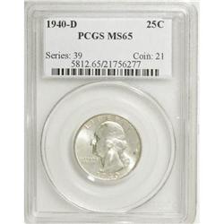 1940-D 25C MS65 PCGS