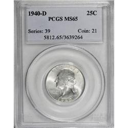 1940-D 25C MS65 PCGS