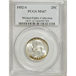 1952-S 25C MS67 PCGS
