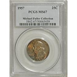 1957 25C MS67 PCGS