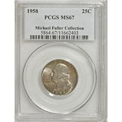 1958 25C MS67 PCGS