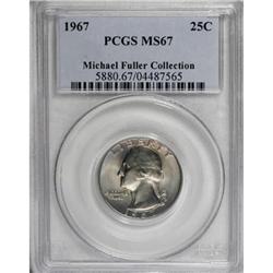 1967 25C MS67 PCGS