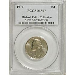 1974 25C MS67 PCGS