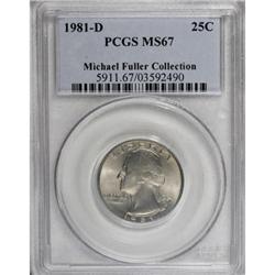 1981-D 25C MS67 PCGS