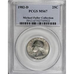 1982-D 25C MS67 PCGS
