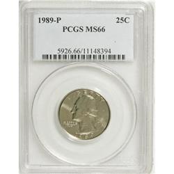 1989-P 25C MS66 PCGS