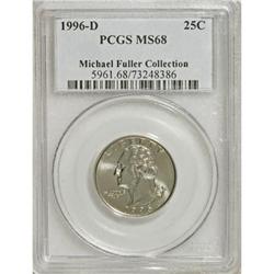 1996-D 25C MS68 PCGS