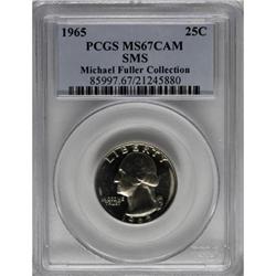 1965 25C SMS Cameo MS67 PCGS