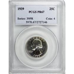 1939 25C PR67 PCGS